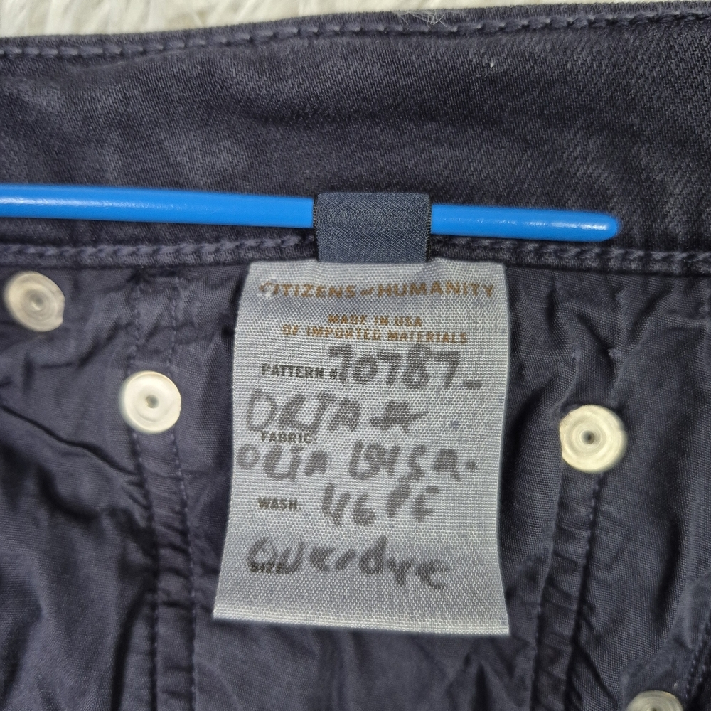 Citizens‎ of Humanity The Adler Jeans Mens 32x31 Slim Straight Leg Dark Blue USA - Picture 11 of 15